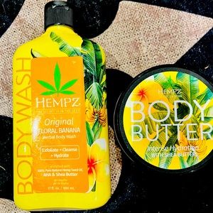 Hemp luxury “yummy scented body wash & moisturizers bundle !